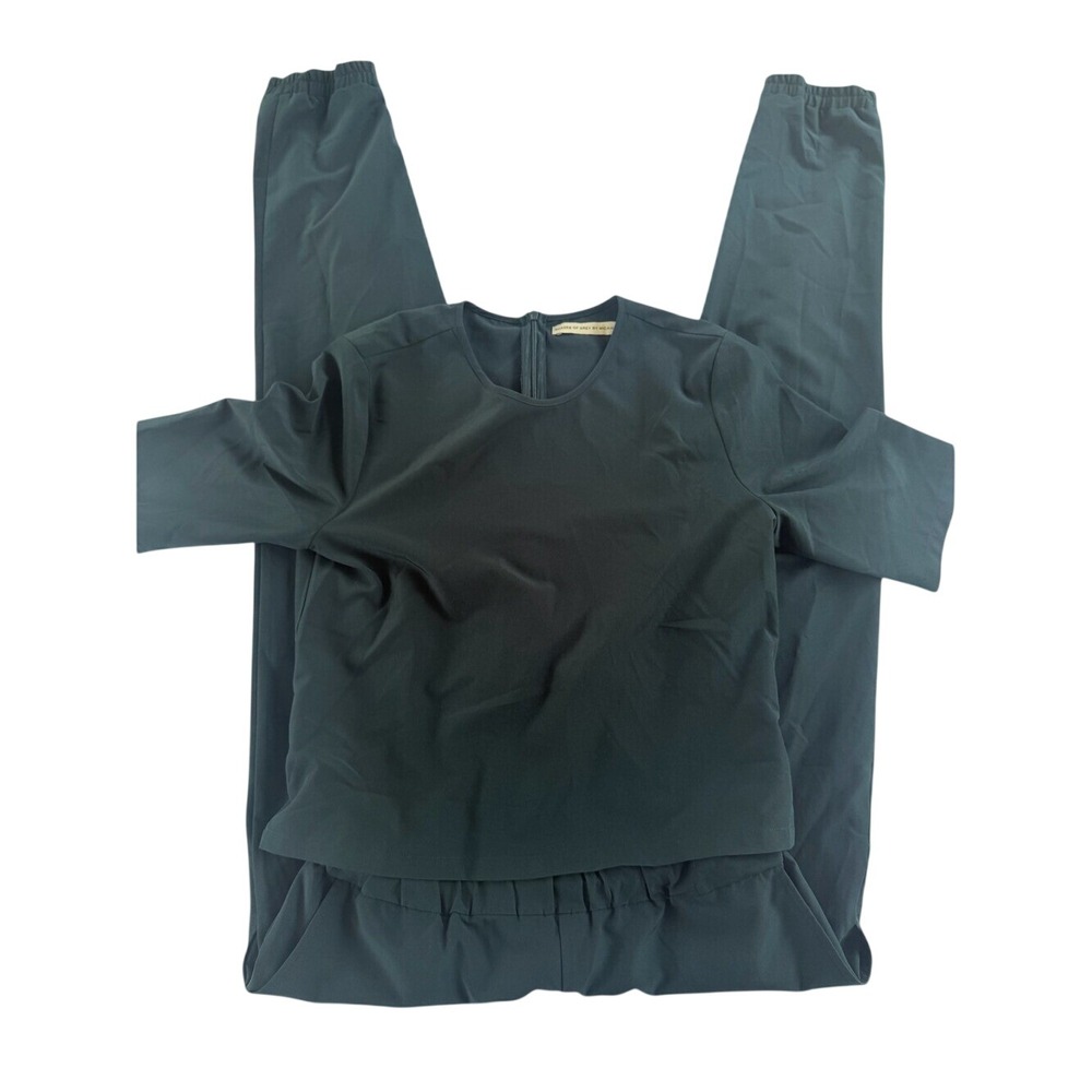 Dark Green Jumpsuit Women's Size Small Lightweight Fall Breathable Streetwear